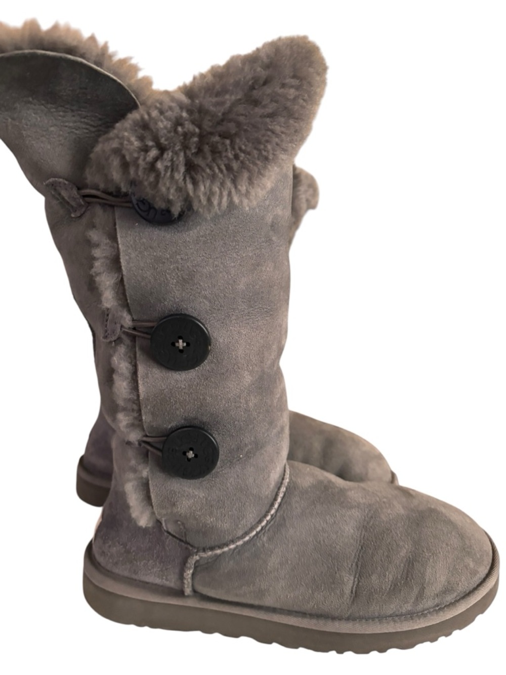 Ugg Bailey Button Triplet II, Grey, Size 9